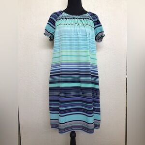 GAP Multicolor Striped Maxi Dress
